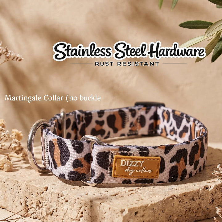 Martingale Dog Collar | Latte Leopard