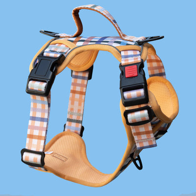 No Pull Dog Harness | Step in | Reflective | Heavy Duty | Easy Reach Handle | Vintage Gingham-Dizzy Dog Collars