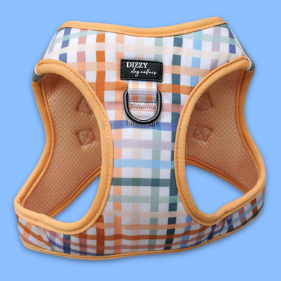 COMING SOON | No Pull, Step In Harness | Suitable for XS to Medium Dogs and Cats | Vintage Gingham-Harness-Dizzy Dog Collars