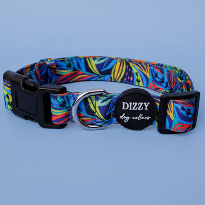 Oasis | Canvas & Neoprene Dog Collar-Dog Collar-Dizzy Dog Collars