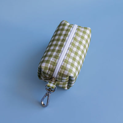 Olive Gingham | Waste Bag Holder-Waste Bag-Dizzy Dog Collars