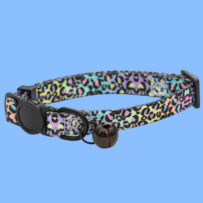 Ombre Leopard Cat Collar | Toy Breed Dog Collar | Puppy Collar-puppy/cat-Dizzy Dog Collars