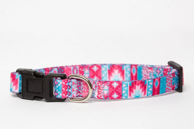 Pastel Aztec Cat Collar / Toy Breed Dog Collar-Dizzy Dog Collars