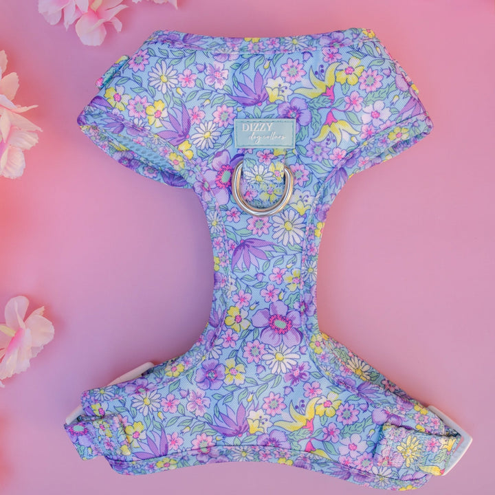 DOG HARNESS | Floral Fable | Neck Adjustable Dog Harness