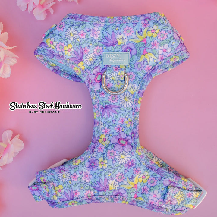 DOG HARNESS | Floral Fable | Neck Adjustable Dog Harness