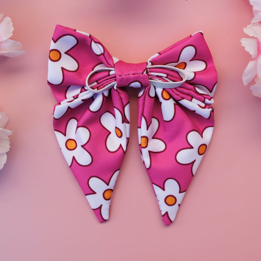 Darling Daisy: Pink Daisy | Bow Tie