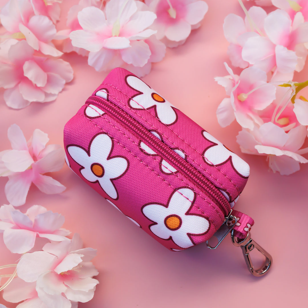 Darling Daisy: Pink Daisy | Waste Bag Holder