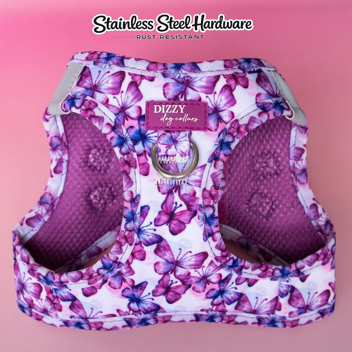 Step In Dog Harness: Candy Sky Butterfly