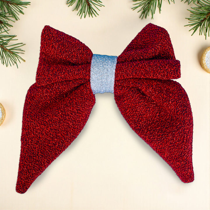 Dog Christmas Sailor Bow Tie | Candy Cane Shine