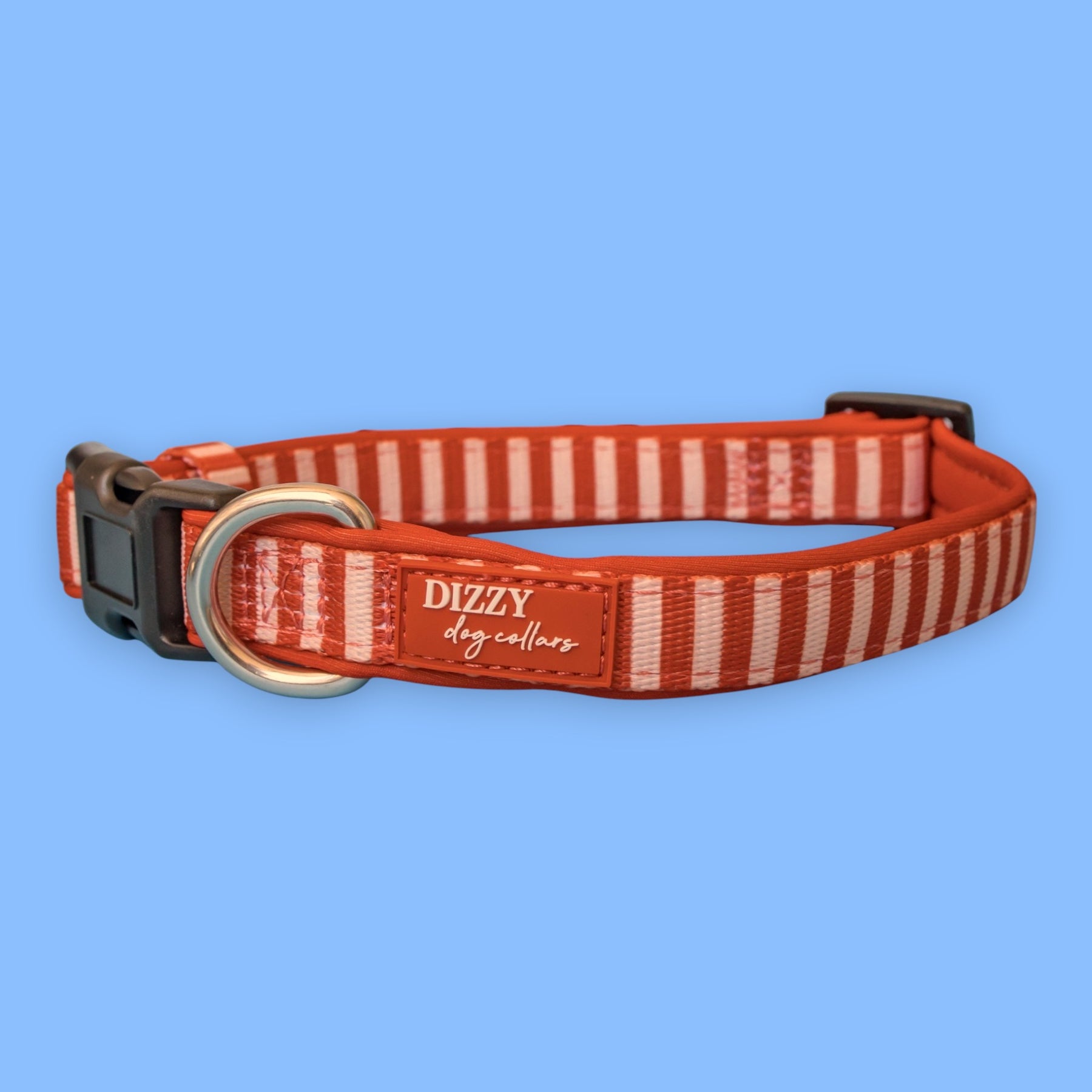 Rusty Ridge Pack Rusty Ridge Dog Collar | Rust Plaid Neoprene | Stainless Steel – Dizzy ...