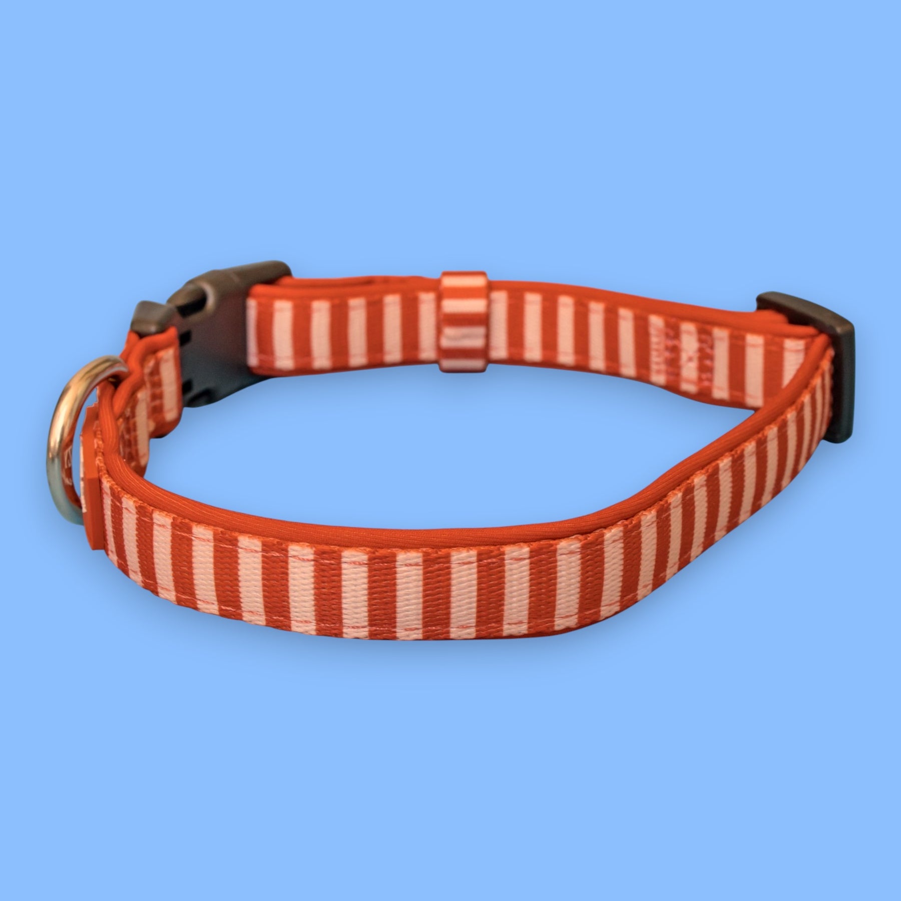 Rusty Ridge Pack Rusty Ridge Dog Collar | Rust Plaid Neoprene | Stainless Steel – Dizzy ...