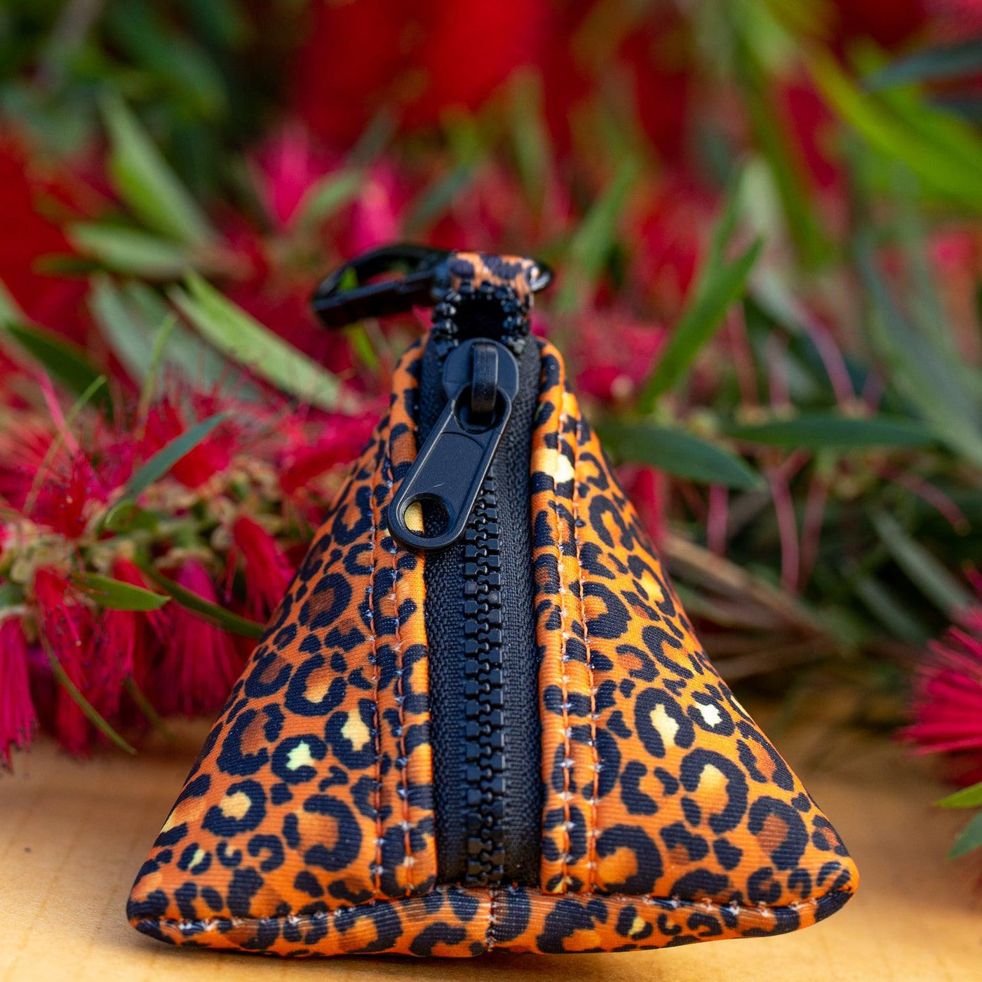 Safari - Leopard Print Pocket- For Poop Bags, Treat and/or Keys/Coins-Dizzy Dog Collars