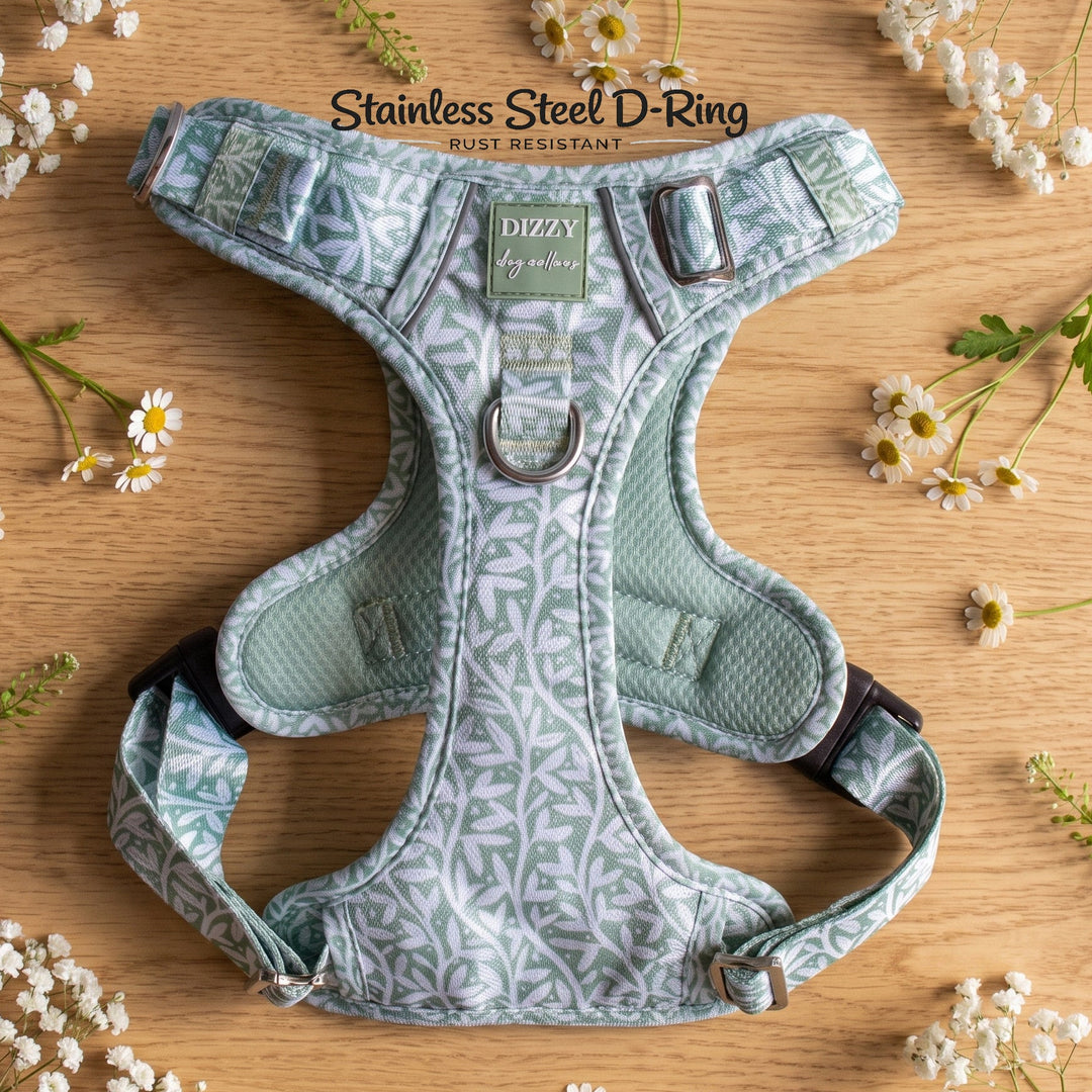 No Pull Dog Harness: Wild Grove: Sage Vines
