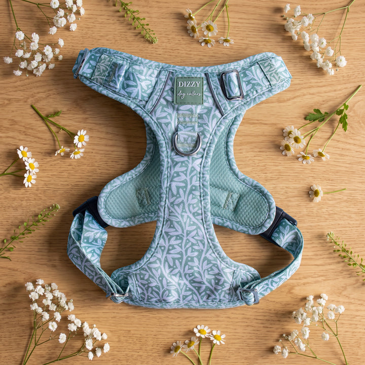No Pull Dog Harness: Wild Grove: Sage Vines