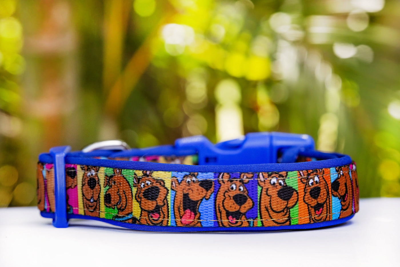 Scooby Doo Dog Collar (Premade) Blue-Dog Collar-Dizzy Dog Collars