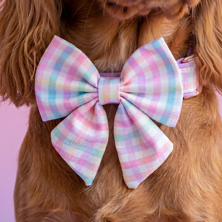 Dog Sailor Bow Tie | Sherbet Gingham