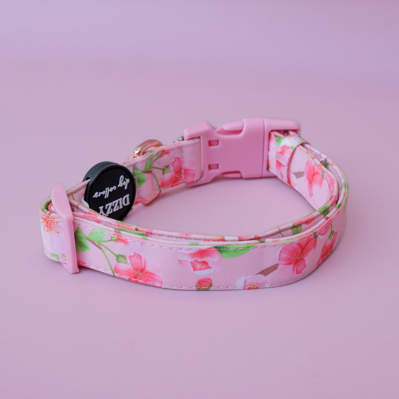 Sweet Sakura Dog Collar | Canvas & Neoprene Dog Collar-Dog Collar-Dizzy Dog Collars