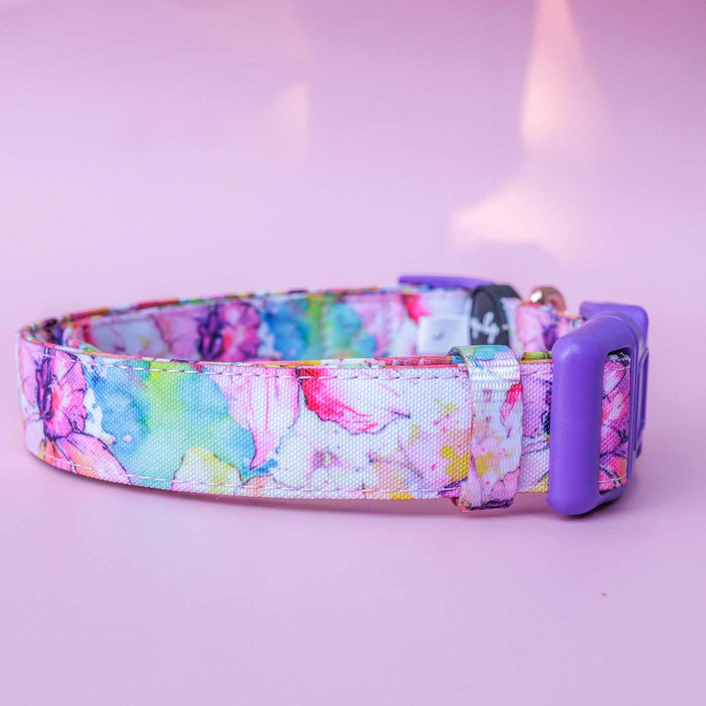 The Willow: Watercolour Floral Dog Collar | Canvas & Neoprene Dog Collar-Dog Collar-Dizzy Dog Collars