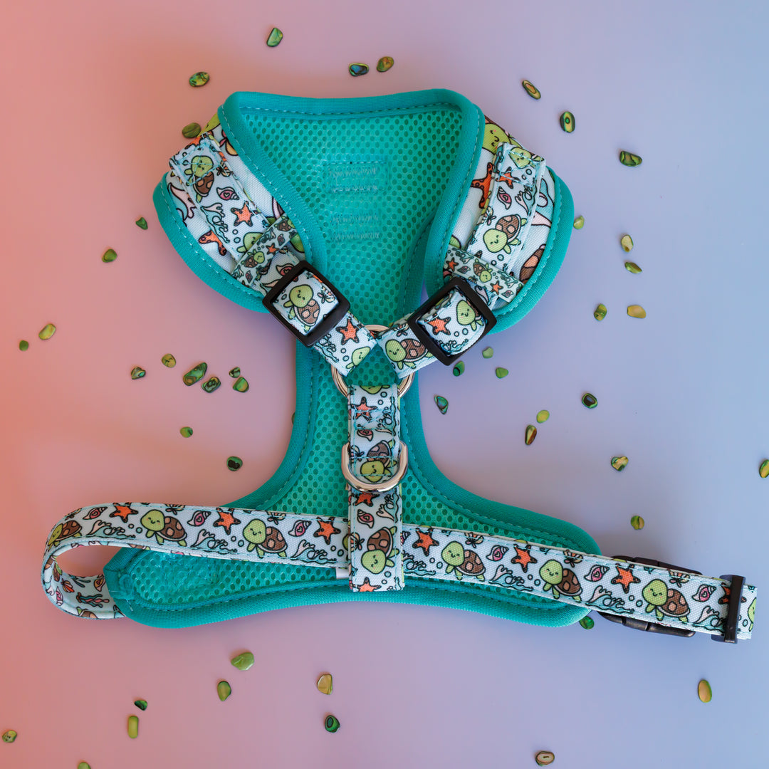 DOG HARNESS | Turtle Tots | Neck Adjustable Dog Harness