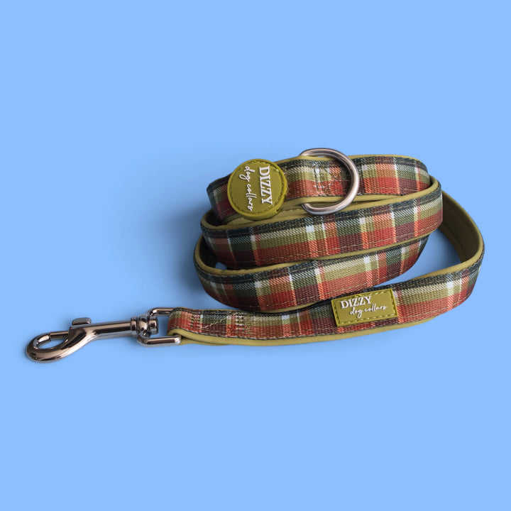 An Olive Christmas  Dog Leash | Fully Padded Dog Leash