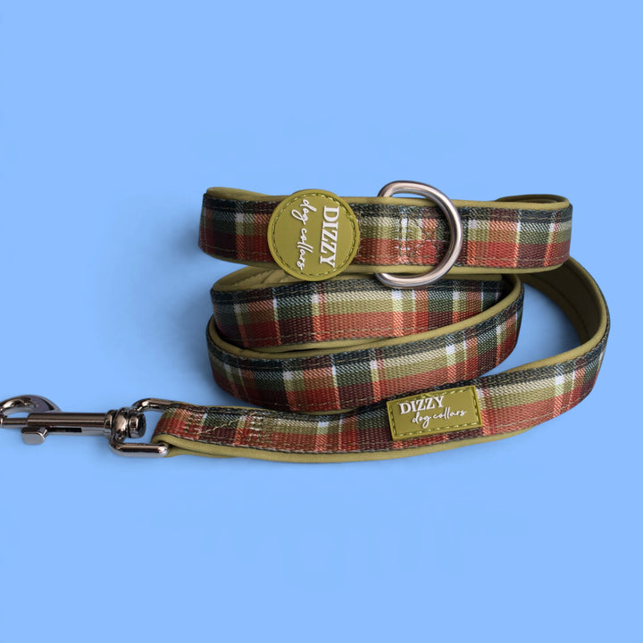 An Olive Christmas  Dog Leash | Fully Padded Dog Leash