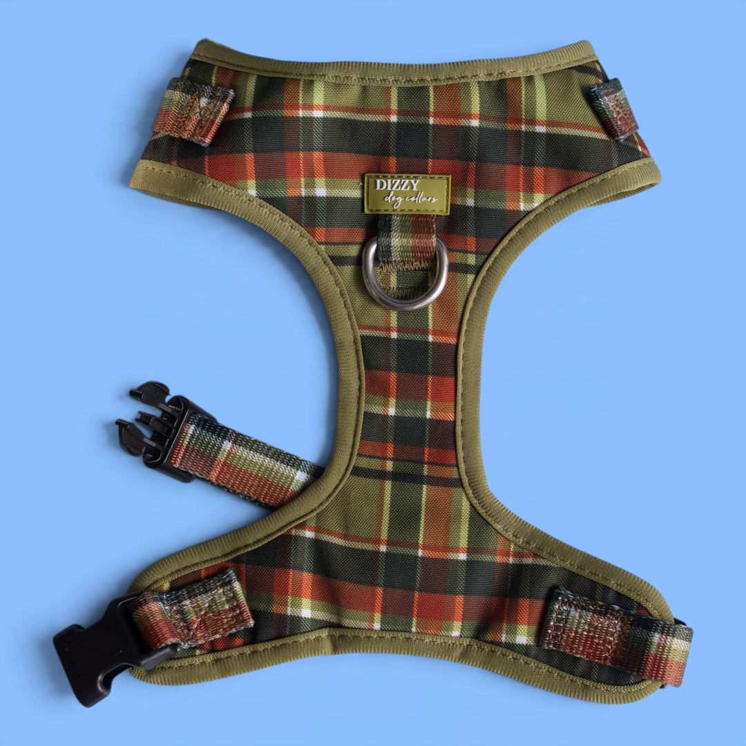 DOG HARNESS | An Olive Christmas  | Neck Adjustable Dog Harness