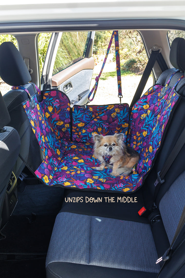 Car Seat Hammock: 2 in 1 Back Seat Cover | Sapphire Showers