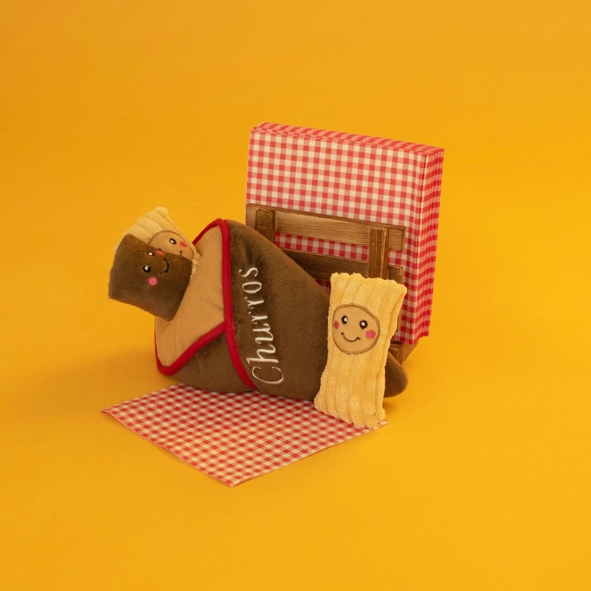 Zippy Burrow -Churro Cone Interactive Toy-Dizzy Dog Collars