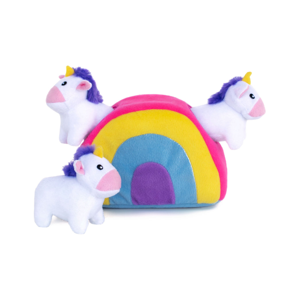 ZIPPY BURROW - Unicorns in Rainbow-Dizzy Dog Collars-Dizzy Dog Collars